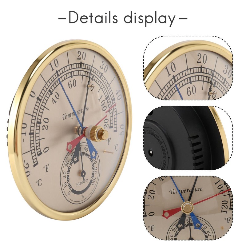 5inch Min Max Thermometer Hygrometer Wall Mount Wall Hang Analog