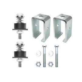 Trolley Roller Wheels Limit Trolley Assembly Positioning Strut Channel 1-5/8" Wide,Channel Trolley Track Hanger Bracket for P1834-EG Support Bracket for All 1-5/8" Trolley Track(Pack of 2)