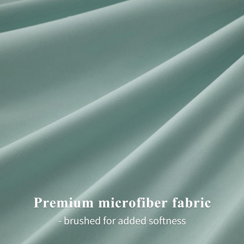 Aisbo Pillow Cases 2 Pack - Sage Green Standard 50x75