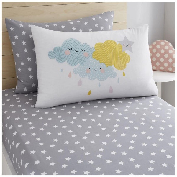Super Soft Fitted Sheet Kids, Star Bedding Single Bed Sheets,