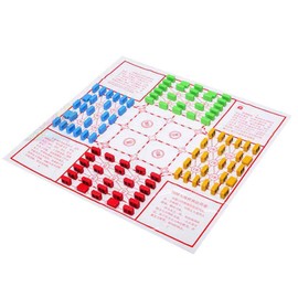 Chinese 4-Players Army Chess, Chinese Table Game Chess, Map Size 50x50cm, Si Guo Da Zhan, 4-Player Luzhanqi Junqi