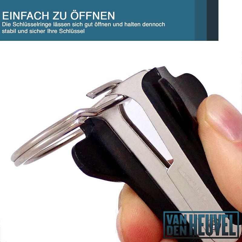 Key Ring 40mm Hardened Nickel-Plated Pack of 25