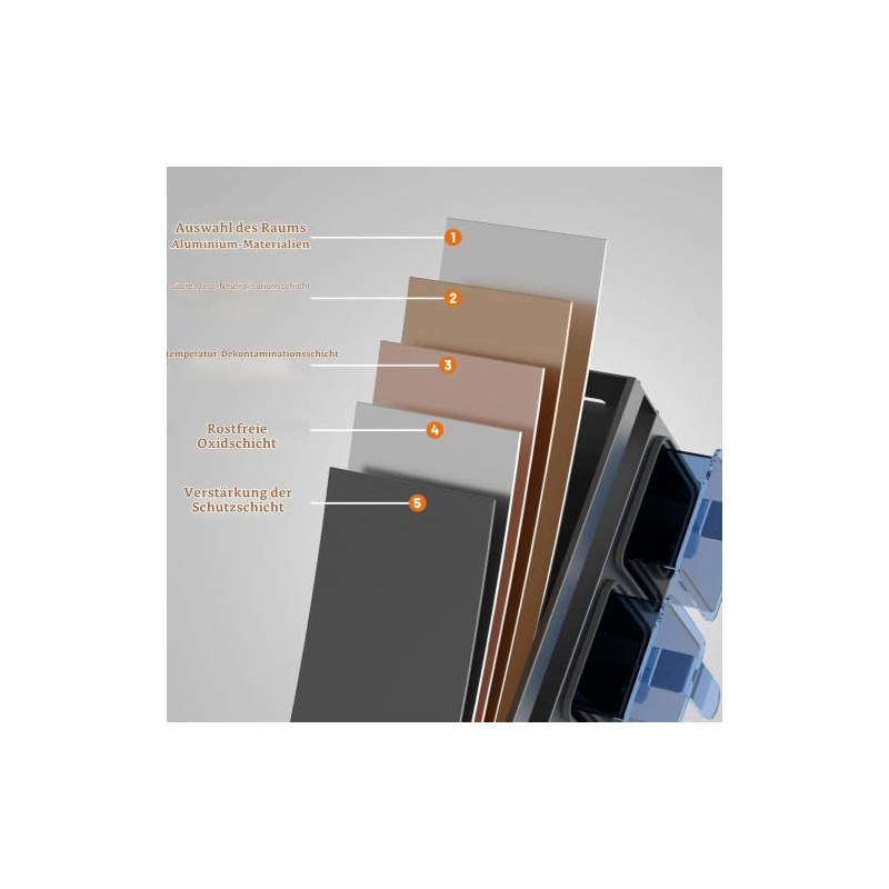 Soontrans Wall Spice Rack, 40 x 10.7 x 12.3 cm,