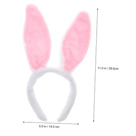 BESPORTBLE 1 Set Adorable Rabbit Ear Headband with Nose and Tail Plush Cosplay Costume Accessory for Easter and Party Celebrations Comfortable and Fashionable Rabbit Hair Accessories