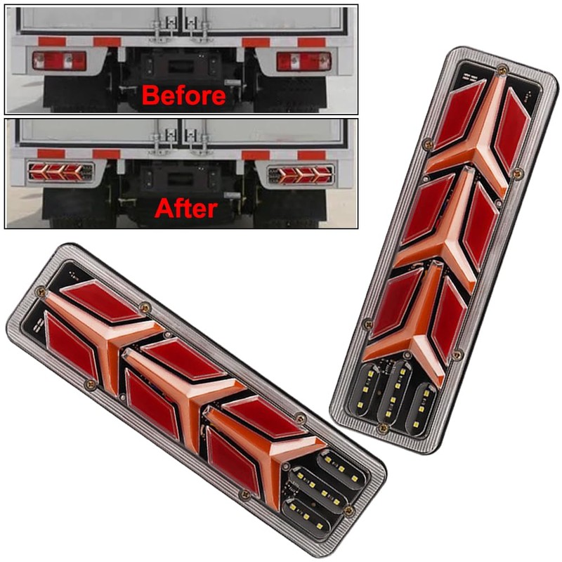 KACEPAR Car Truck Tail Light, LED Rear Brake Light, Reverse