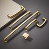 TUNNY 10 Pack Cabinet Handles-Champagne Bronze 5"/128mm Screw Spacing Drawer
