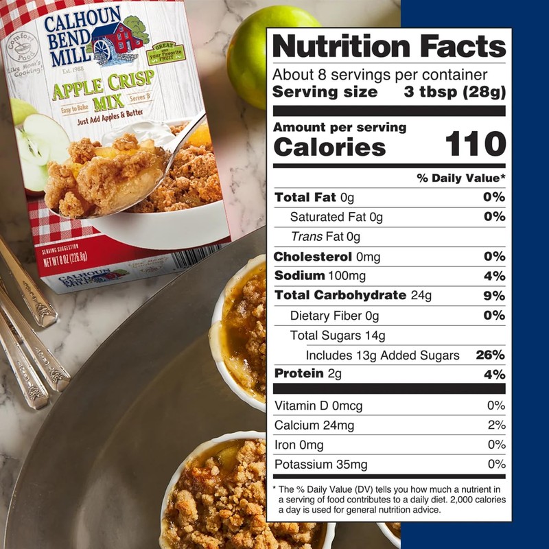 Calhoun Bend Mill Apple Crisp Mix | Easy Fall Dessert