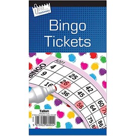 6 x Just Stationery Bingo Tickets Bingo Book Colour May Vary