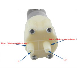 CHANCS 385 Diaphragm Self-priming Pump DC 6V-12V Motor Shock Absorption Water Pumps for Daily Water Cycle of Fish Tank and Home Appliances