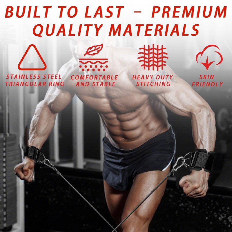 Lights Mountain Gym Handles & Wrist Cuffs Set – Heavy-Duty