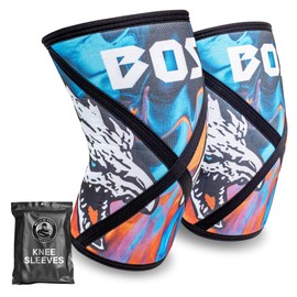 Bells of Steel Weightlifting Knee Sleeves for Men and Women, 7mm, Neoprene Knee Sleeve, 1 Pair, Medium, New Size Chart