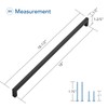 Ravinte 10 Pack Black Cabinet Pulls 18 Inch Square Kitchen