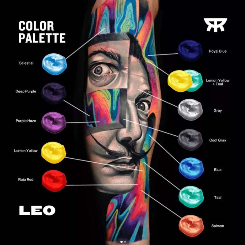 RADIANT COLORS Tinta Profesional Para Tatuar Radiant Cool Gray 1oz
