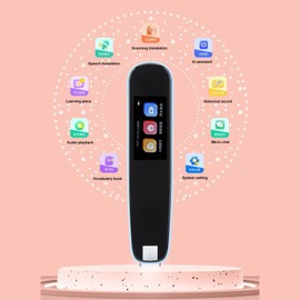 Ejoyous Dyslexia Smart Reading Pen, Scan Reading Pen, OCR Digital Scanner Pen, Portable Touch Screen Translator, 134 Language Translator Device (Blue)