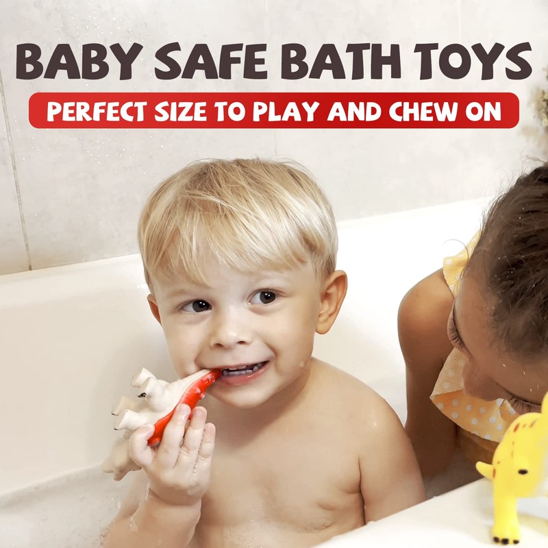 Hely Cancy Dinosaur Bath Toys for Toddler, No Hole Baby