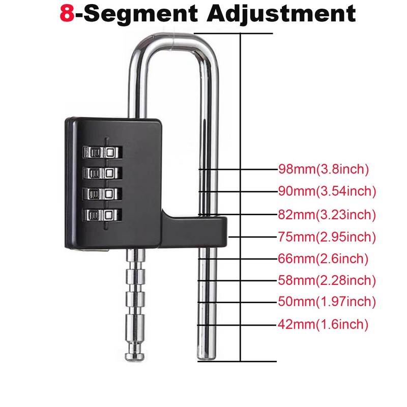 Cabinet Lock,Combination Padlock,U Shaped Padlock,Stainless Steel Gym Locker Lock Code