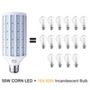 Auzilar 55W LED Corn Light Bulb (E39 Large Mogul Base)