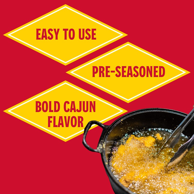 Louisiana Fish Fry Cajun Fish Fry 10 oz (Pack of