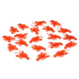 Honbay 20PCS Mini Red Lobster Models Fake Lifelike Crawfish Party Decors for Food Models Home Tabletop Decoration and Photography Prop