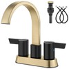 Aolemi Bathroom Faucets for Sink 3 Hole,4 Inch Centerset Waterfall