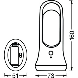 LEDVANCE LED Night Light with Motion Sensor in White, 30 Lumens, 4000 K, IP20, Night Light with Day and Night Light Sensor for the Hallway, Bedroom or Children's Room as Orientation Light