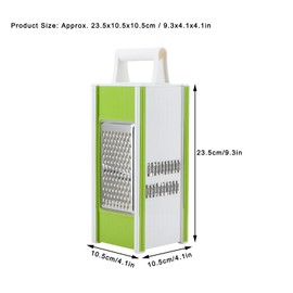 Cheese Grater, 5 in 1 Carrot Shredder, Portable Vegetable Slicer for Kitchen, Easy Clean Potato Slicer with Container for Grinding, Slicing, Chopping