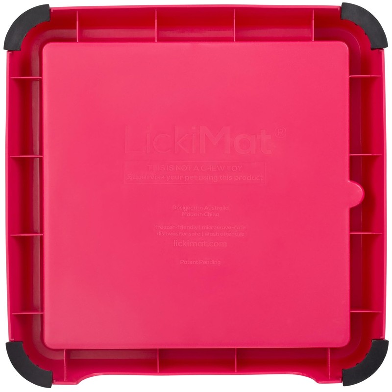LICKIMAT Keeper Lick Mat Holder for Indoor Use, Colour: Pink