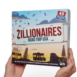 Big Potato Zillionaires Road Trip USA: Family Board Game for Kids and Adults, Board Games