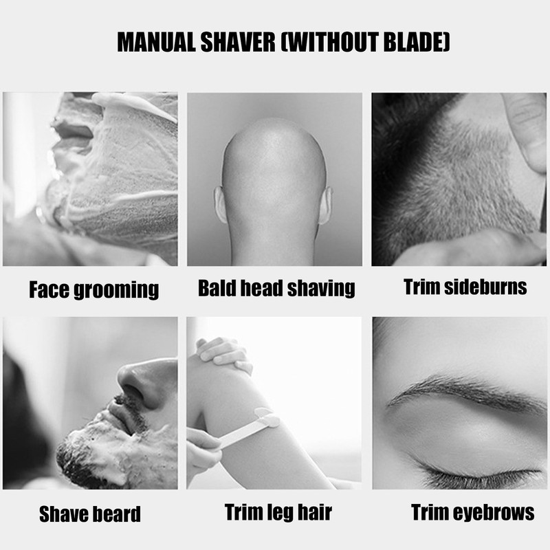 Men Manual Razor Home Hair Salon Portable Stainless Steel Manual