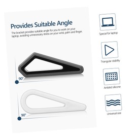 Operitacx 4Pcs Laptop Stand Ventilated Notebook Holder for Comfortable Viewing and Heat Dissipation Suitable for Computers Tablets Keyboards