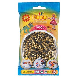 Hama Beads Bag | Approx. 1000 Midi Fuse Beads | Mosaic Decoration Arts & Craft for Creative Children Ages 5+ | Bronze