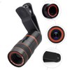 SHOWERORO 2pcs Clip Telephoto Lens for Phone Macro Camera Lens