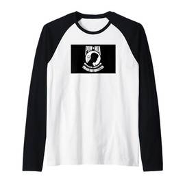 POW MIA Flag Raglan Baseball Tee