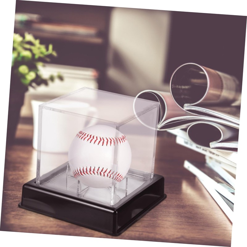 JOINPAYA Transparent Plus Baseball Day Case Baseball Display Box Decorative
