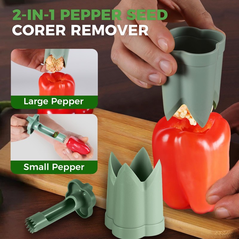 3 Pack Pepper Seed Corer Remover, 2026 Upgraded 2 in