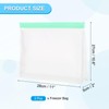PATIKIL 11"x2"x10.6" Reusable Freezer Bag, 2 Pcs Leakproof Zip Food