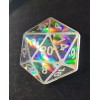 Unbranded HOLOGRAPHIC D20 Etched Silicone Mold - 2 Inch -