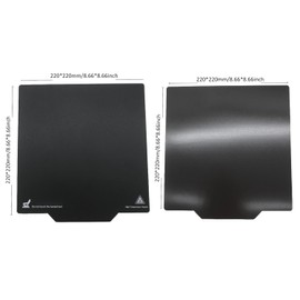 3D Printer Magnetic Build Plate Sticker Sheet for Artillery Genius/Pro/Prusa MK2/MK2A/Anet A8/Anet A6/Wanhao Duplicator i3, Flexible Removable Heated Printing Bed Platform Adhesive Base Mat 220x220mm