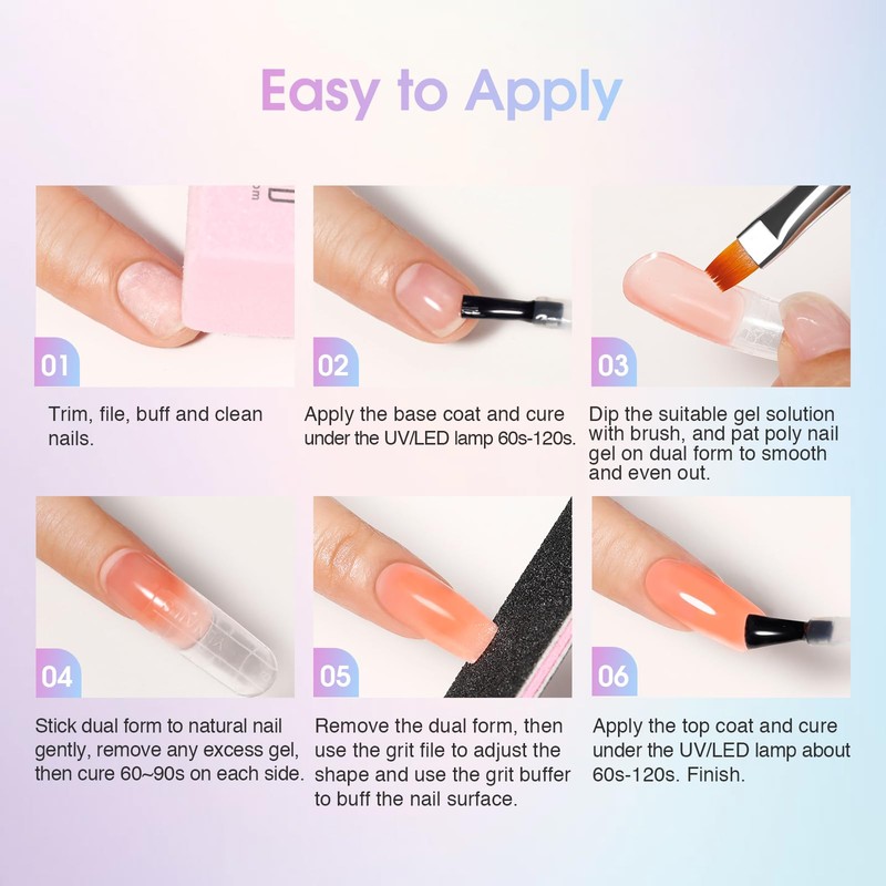 ROSALIND Poly Nail Gel Kit -38 Classic Colors +72 Nail