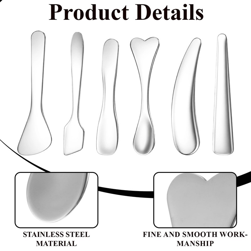6 Pcs Face Mask Applicator Cosmetic Spatula Skincare Spatula Mini