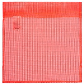 Pioneer Safety Warning Flag Sign, PE Mesh Red 16' X 16'