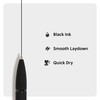 U Brands Midnight Monterey Ballpoint Pens, 4 Count, Black Soft