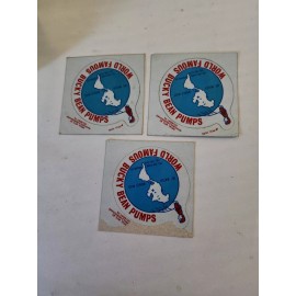 1 Vintage NOS Bucky Bean Pumps We Water Worldwide Pound VA Mining Helmet Sticker
