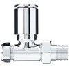 Keenware KRA-002 Straight Radiator & Towel Warmer Valves, Chrome