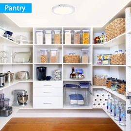 Youtob LED Ceiling Light Motion Sensor 15W 1200LM PIR Sensor Light, Ultra Slim Panel LED Light for Indoor Outdoor Stair Bedroom Porch Bathroom Hallway(240V 4000K Cool White)