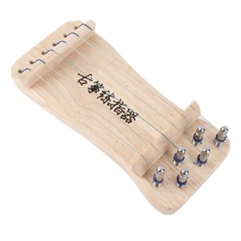 Finger Trainer, 6-string Mini Koto Finger Training Device, Wood Color, for Practicing, Improving Skills, Suitable for Koto Beginners, Small Size, 21 X 9.5 Cm, Easy to Carry