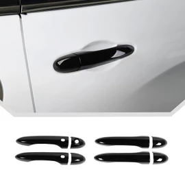 JeCar - Cubierta para manija de puerta negra para Jeep Cherokee 2014-2020 / Jeep Compass 2017-2020