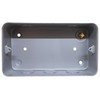 Metal Clad Double Pole Socket 2 Gang 13A Switched with
