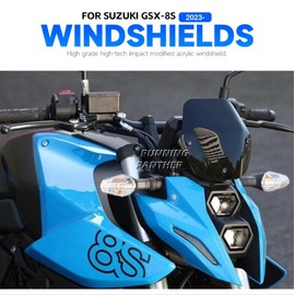 GSX8S Motorcycle Windshield Windscreen Deflector Visor Protector w/Bracket for Suzuki GSX-8S GSX 8S GSX8S 2023 2024 2025