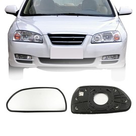 Driver Side Mirror Replacement Glass for Hyundai Elantra 2003-2006,Automotive Exterior Heated Left Side View Mirror Glass for 2003 2004 2005 2006 Hyundai Elantra(SKOUIO 01-S)